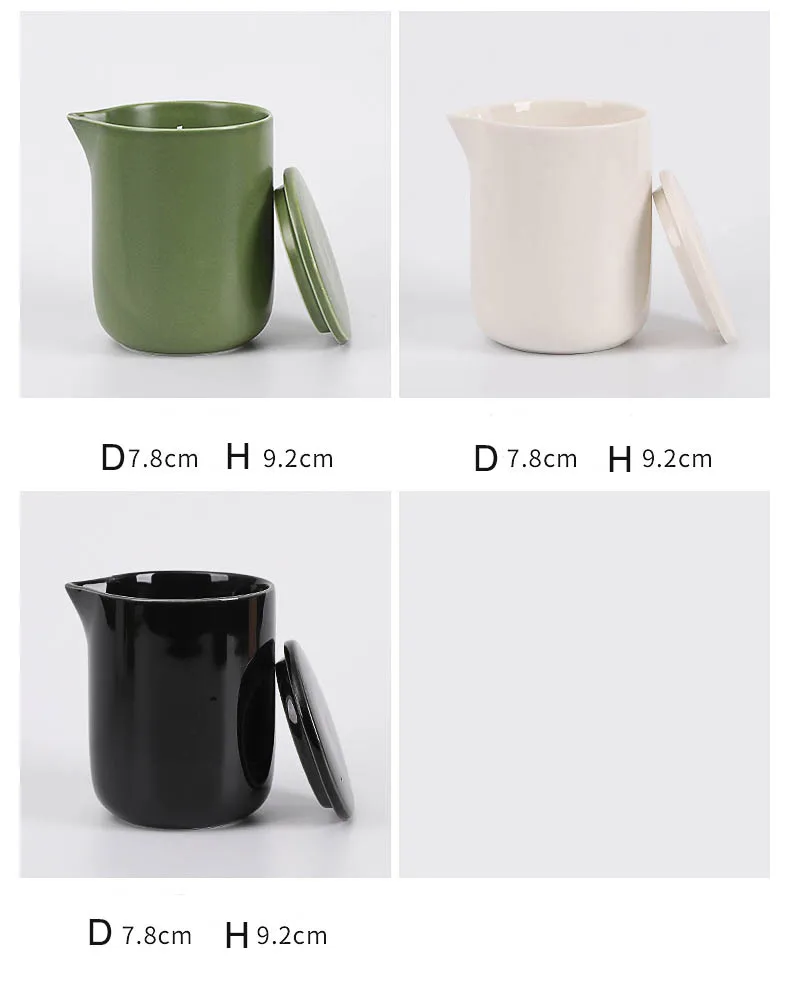 Wholesale Colorful Essential Oil Ceramic Candle Jars Empty Massage Candle Jar with Spout