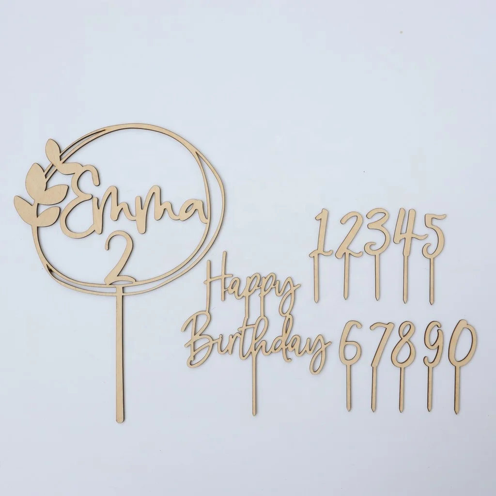 Wall Decor Wooden Letters DIY Sign Decor Block Words custom Wooden Decor Happy Birth Day Sets from Vietnam