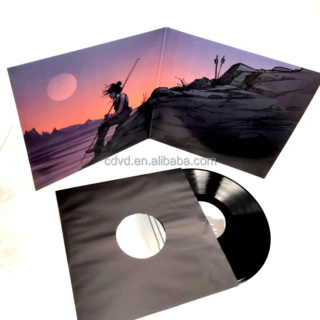 custom printed record vinyl sleeve blank 12 inch 180g black  album vinyl records vinyl cover