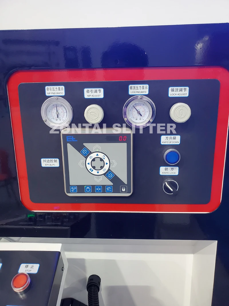 Slitting and Rewinding Machine Slitting Rewinder Woven Fabric 400m/min Production Capacity White