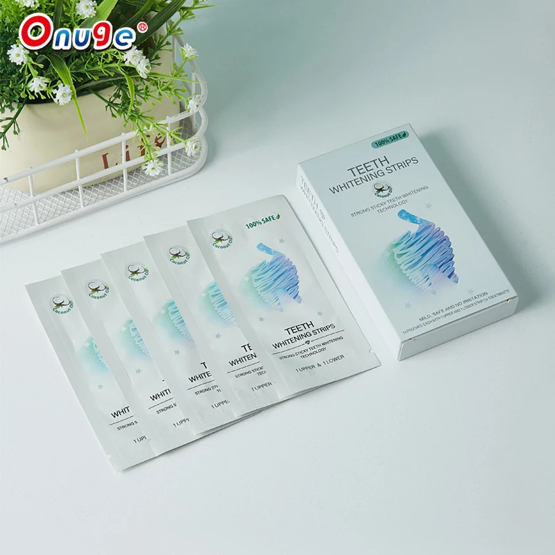 Professional design team manufacturer hydroge hd teeth whitening dry strips with peroxide