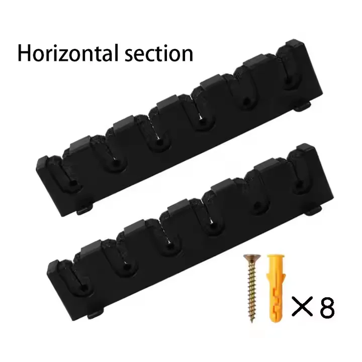 High quality factory Fishing Accessories Fishing Rod Plastic Wall mounted Fishing Rod rack