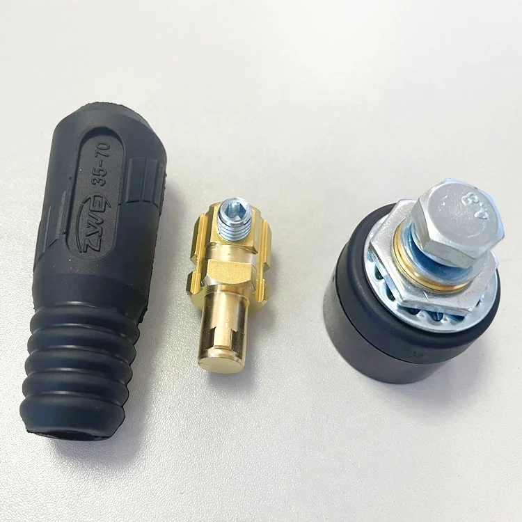 Красный и черный Кабельный соединитель сварочного аппарата 35-70