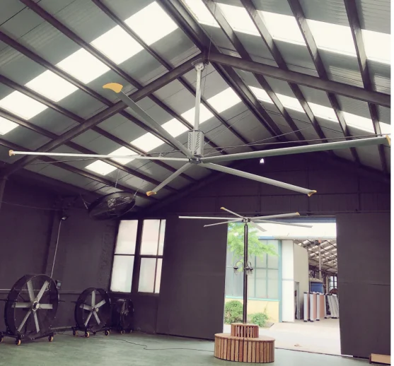 Permanent magnet brushless DC large industrial ventilation ceiling