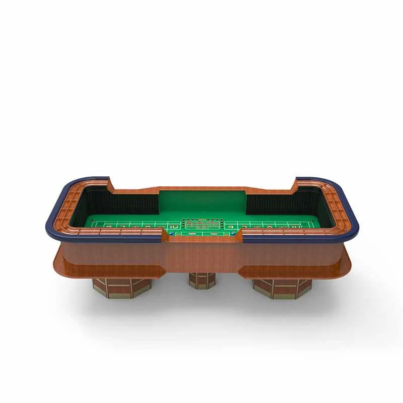 YH Casino Quality Solid Wood 8/12 Foot Square Poker Table Portable Craps Table Dice