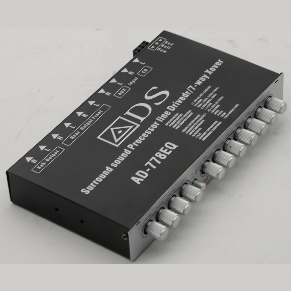 7 Way Xover Surround Sound Processor Line Driver Equalization