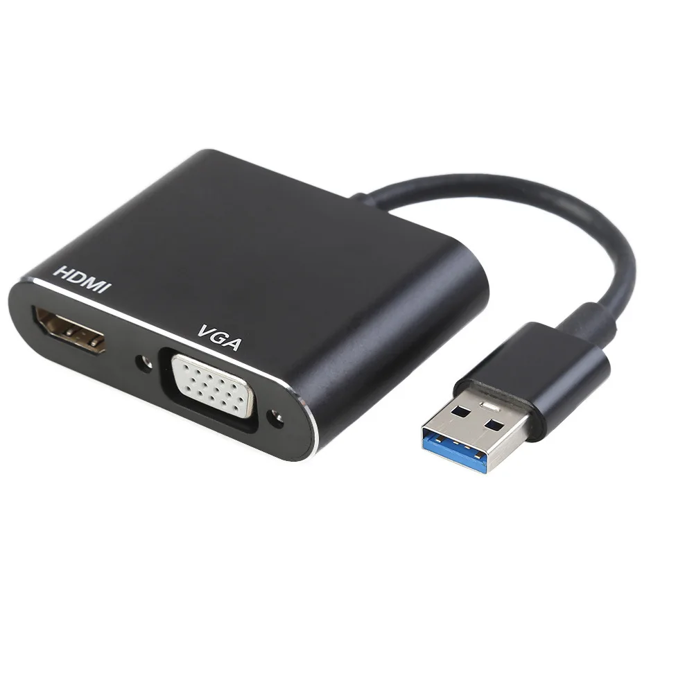 USB-Адаптер DP Type C-HDMI-совместимый с VGA PD для компьютера и мобильного телефона