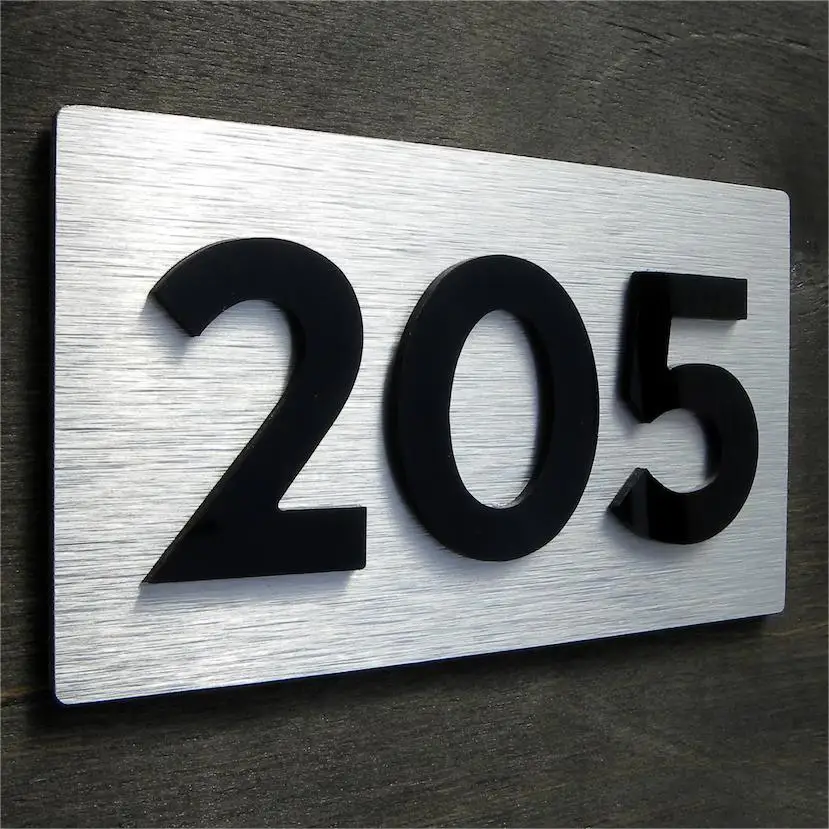House Number Plate Hotel Room Door Number Plates Door Numbers Plaques