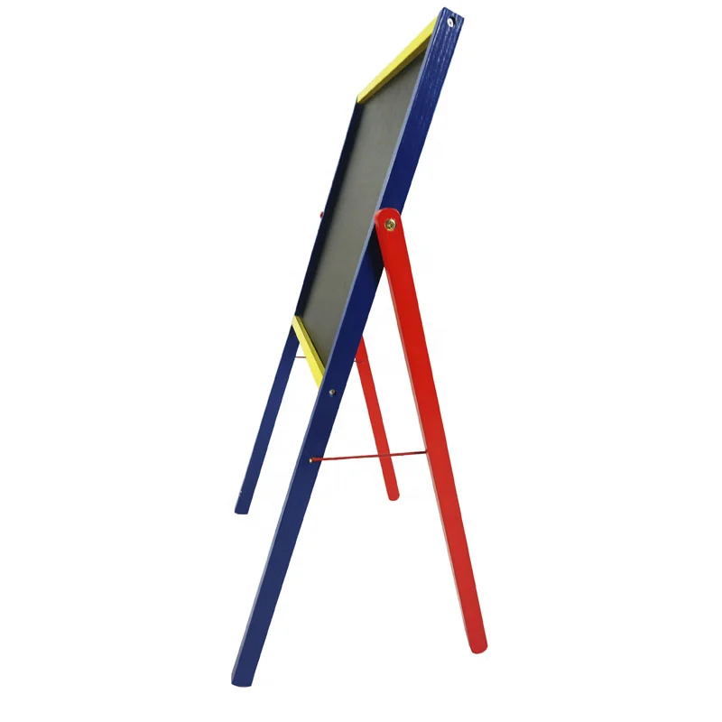 Office & School Easel Children Magnetic Painting Board Stand Wooden Art Easel For Kids