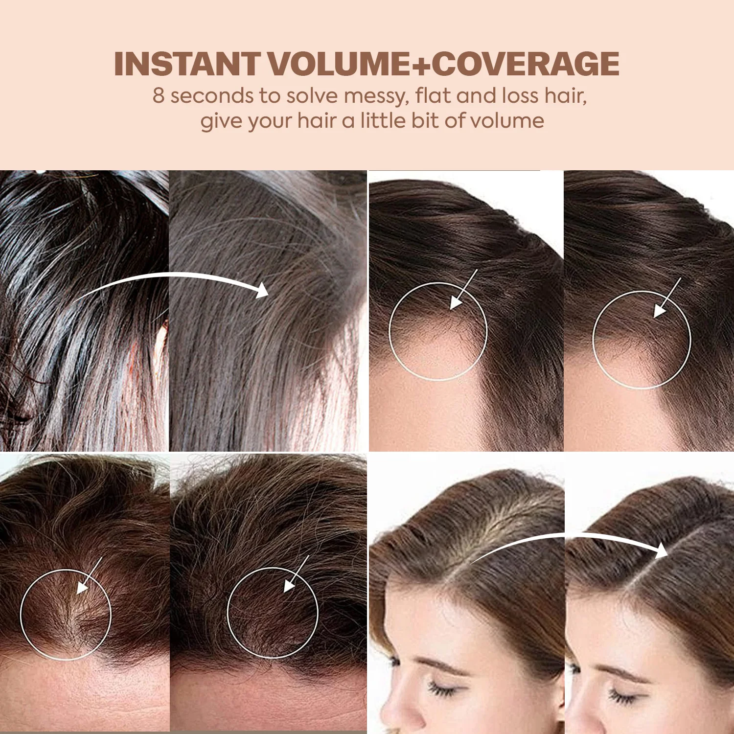 Hair Powder 2 IN 1 Oil-control Styling Texturizing Hair Volume Powder Root Cover Up Concealer Texture Powder