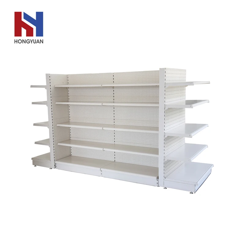 Chinese manufacturer supermarket gondola metal rack storage shelf