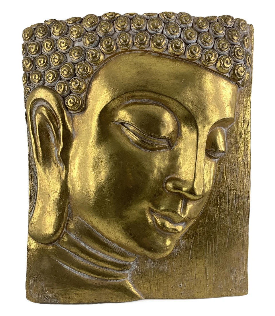 Resin Wall Decor Meditation Buddha Sculpture Board Living Room Buddha Wall Art 3d Buddha Monk Sculpture For Home Wall Decor