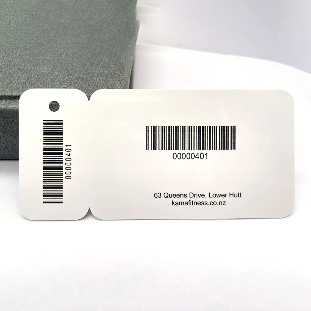 CMYK Printed Plastic Disconnect Combination Card Gift Loyalty PVC Membership Card with Barcode Numbered