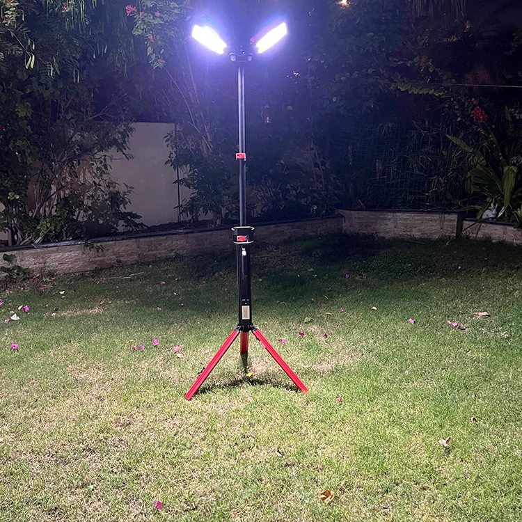 Heavy duty aluminum portable tripod light IPX4 Rechargeable portable customized high brightness 5000lumens with stand work light
