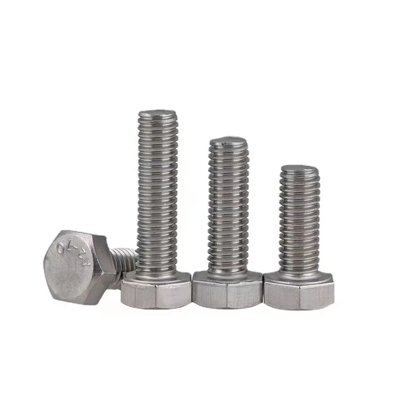 Hexagon Head Bolt Cap Screw Nuts and Hex BoltsCarbon Steel Galvanized Gr4.8 Fasteners DIN933 DIN 931 DIN 601