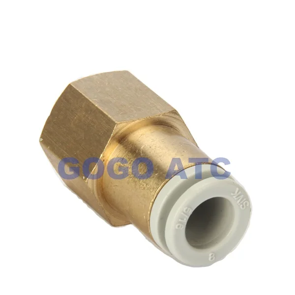 KQ2F SMC type High quality fittings KQ2F08-01 O.D 8mm thread Rc 1/8 female connector one-touch fitting Pneumatic Components