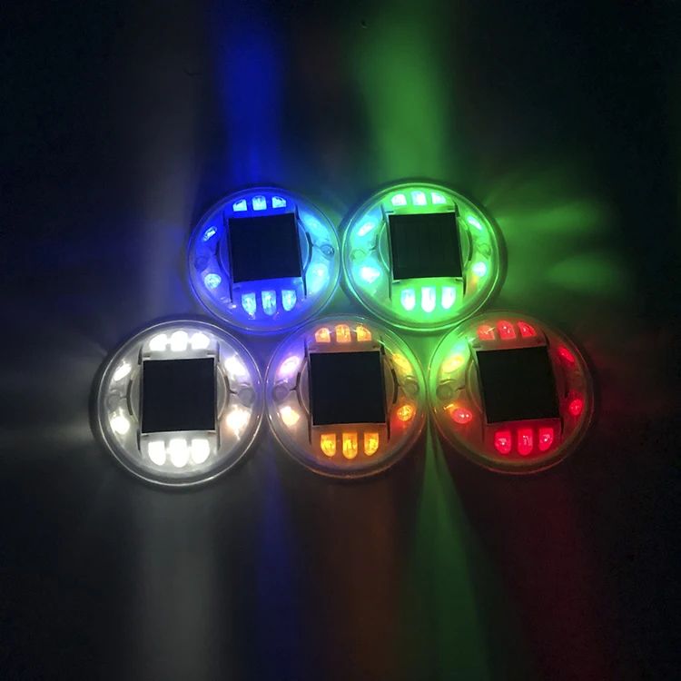 Anti-UV white deck light solar street LED light  road stud led light 10pcs super brightness led lamp high brightness reflector