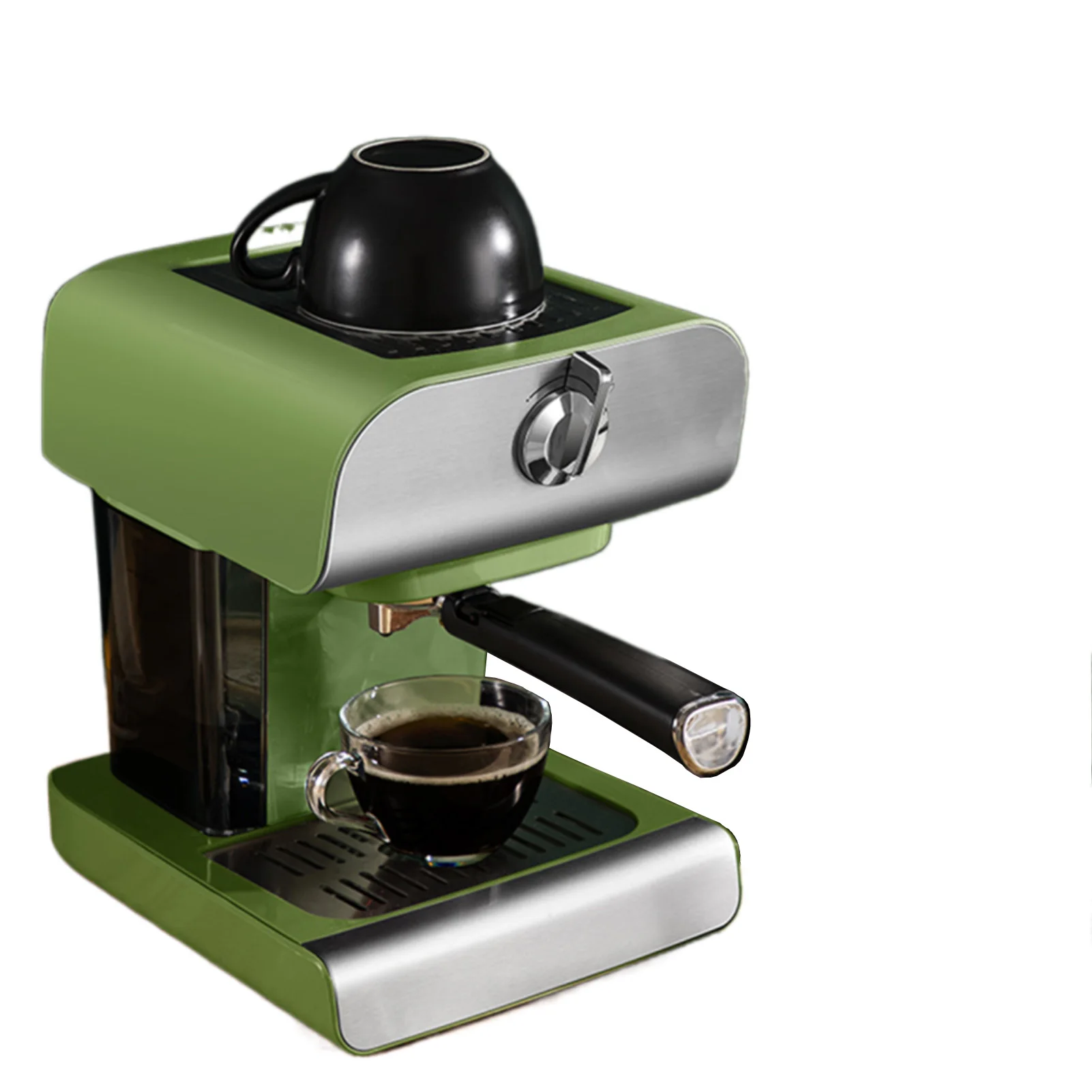 Household compact Vintage coffee maker Fully semi-automatic Italian concentrate Milk foam with steam