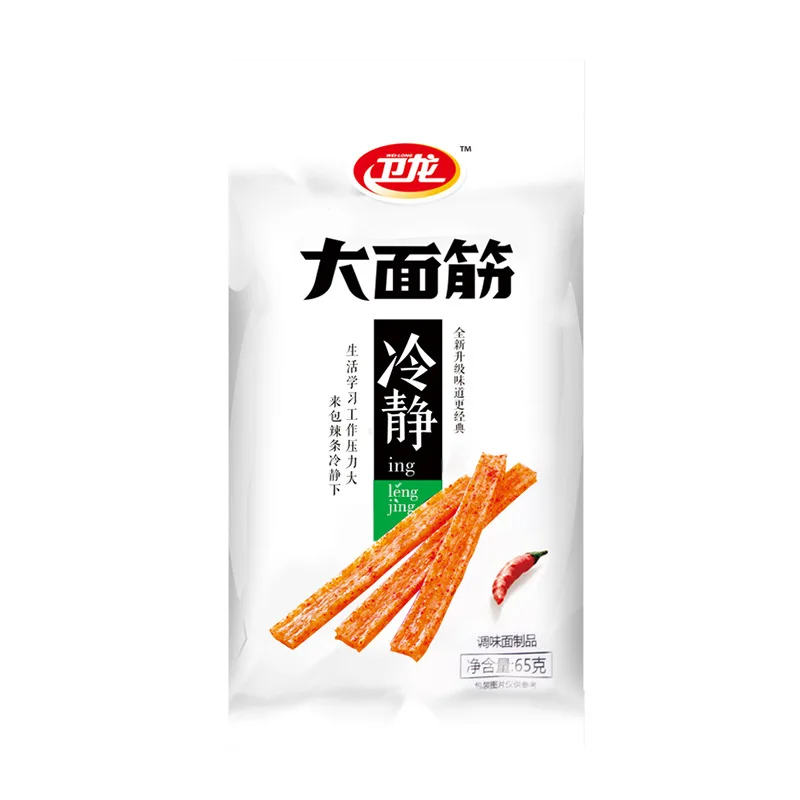 65 g large gluten spicy snack Weilong Foods Big Gluten Spicy Strips Office casual spicy snacks