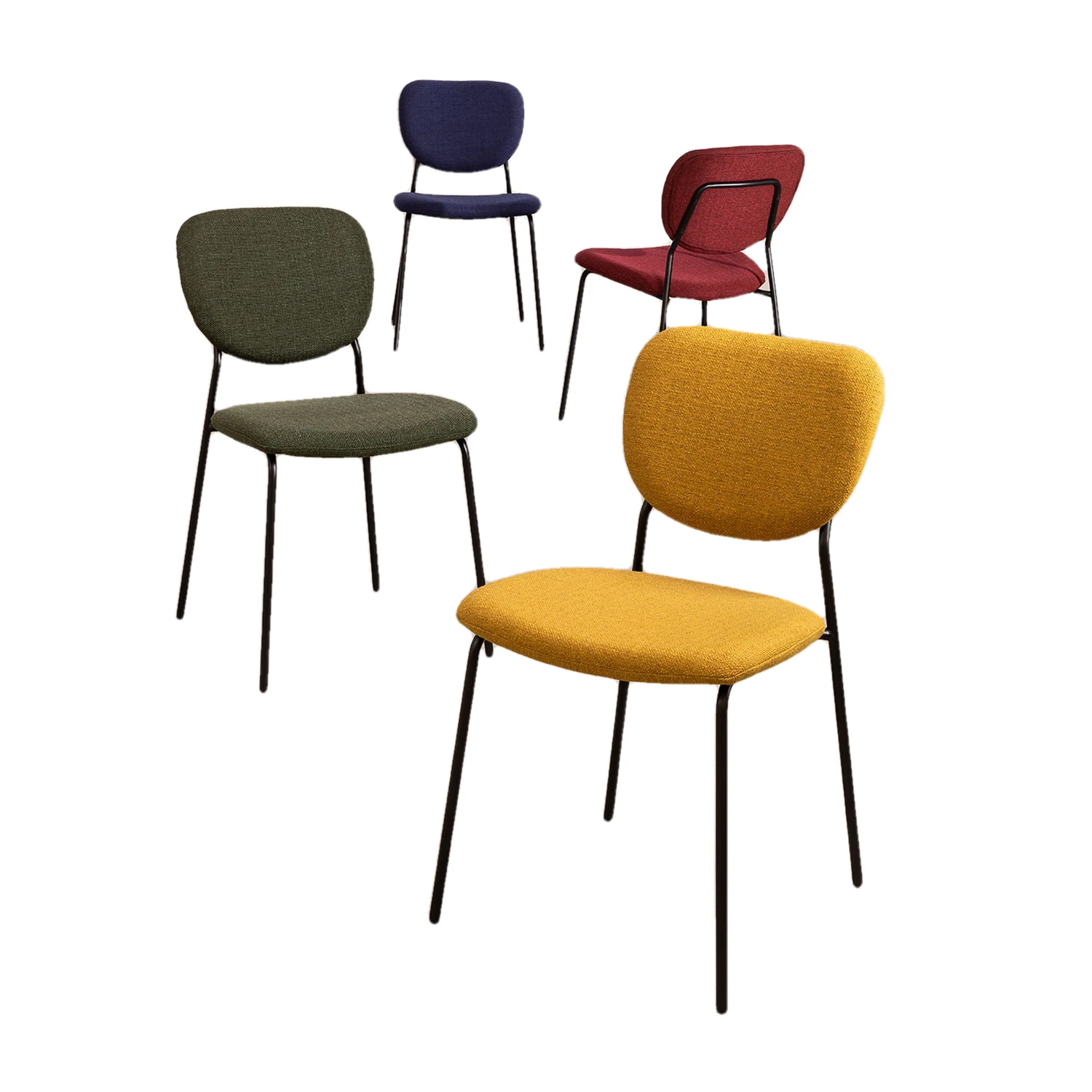 Nordic Industrial Style Loft Ant Dining Chair fabric velvet Leather Wood Chair