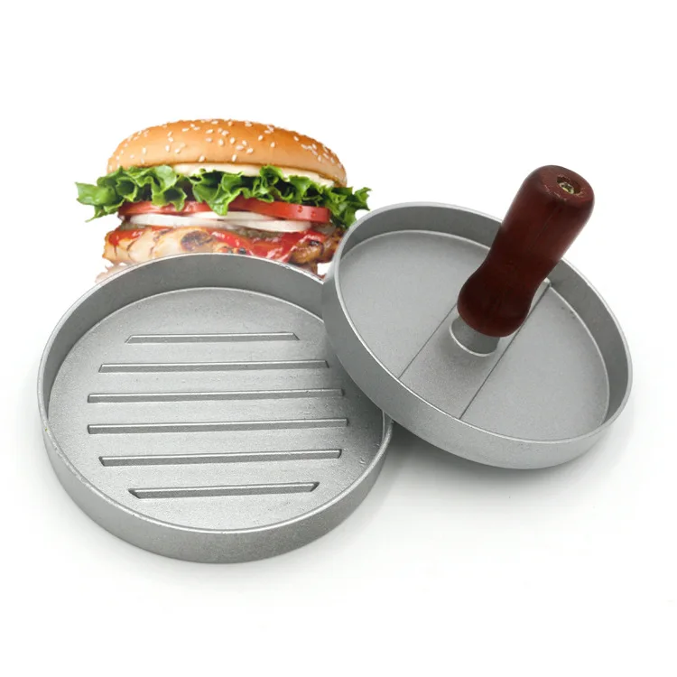Burger Press of cast Aluminum Burger Maker Hamburger Press Set for Delicious Hamburgers, Patties, BBQ