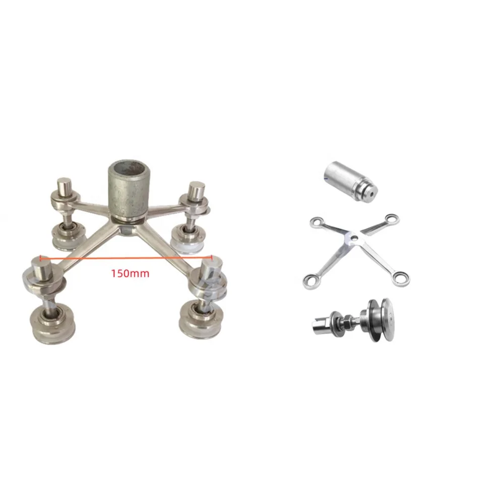 Glass Spider Fittings for Glass Curtain Wall Balustrades & Handrails Stairs Railing Accessories