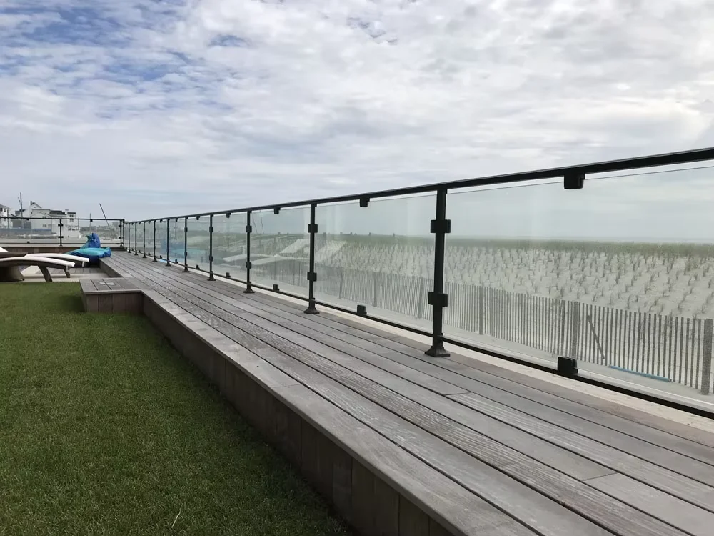 Wholesale Hardware Staircase Glass Railing Balcony Glass balustrades & handrails 316 304 Stainless Steel Post