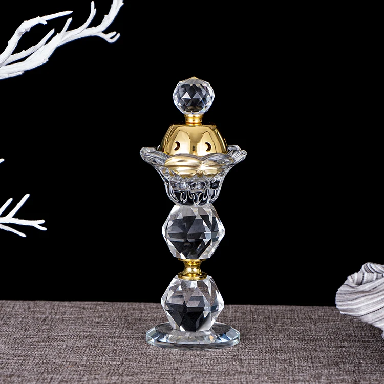 
Personalized wholesale vintage rechargeable crystal incense burner tower 