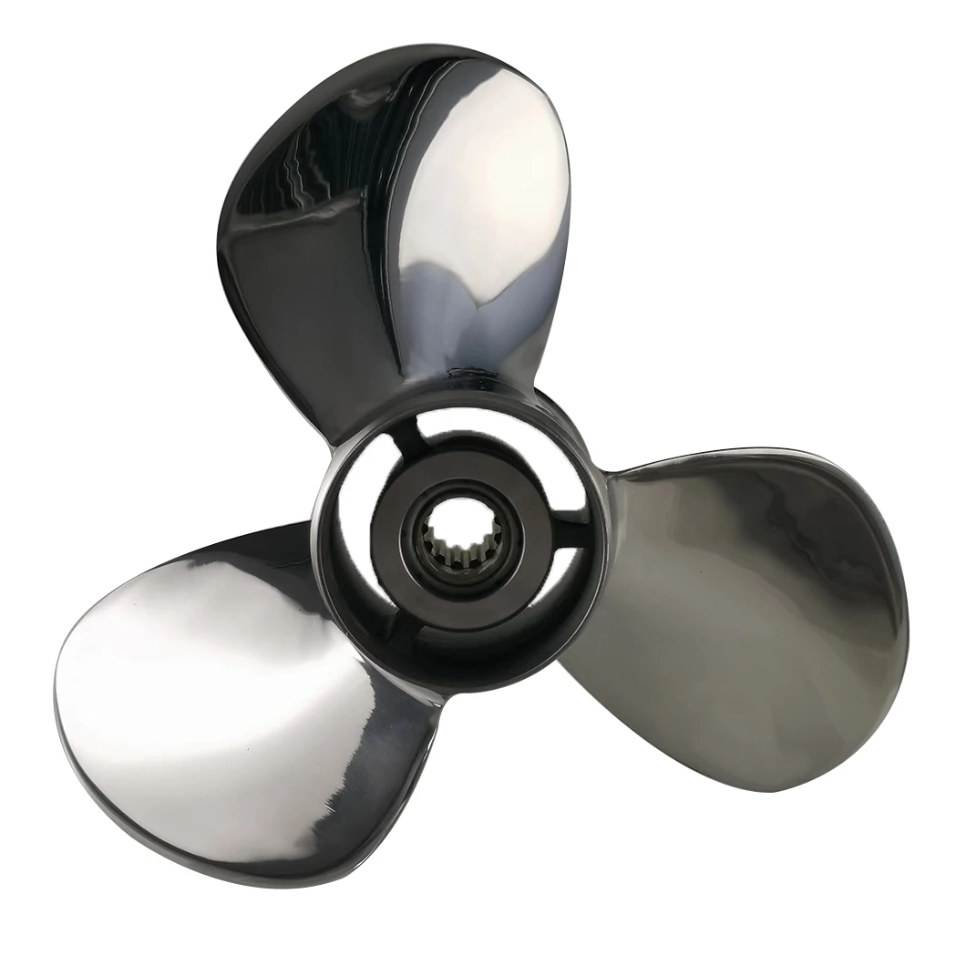 35-65 HP stainless steel boat propeller 11 3/8 x 12 for SUZUKI outboard engine