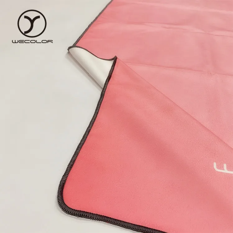 Изготовленное на заказ нескользящее полотенце для коврика для йоги, экологичное полотенце для йоги, экологичное противоскользящее