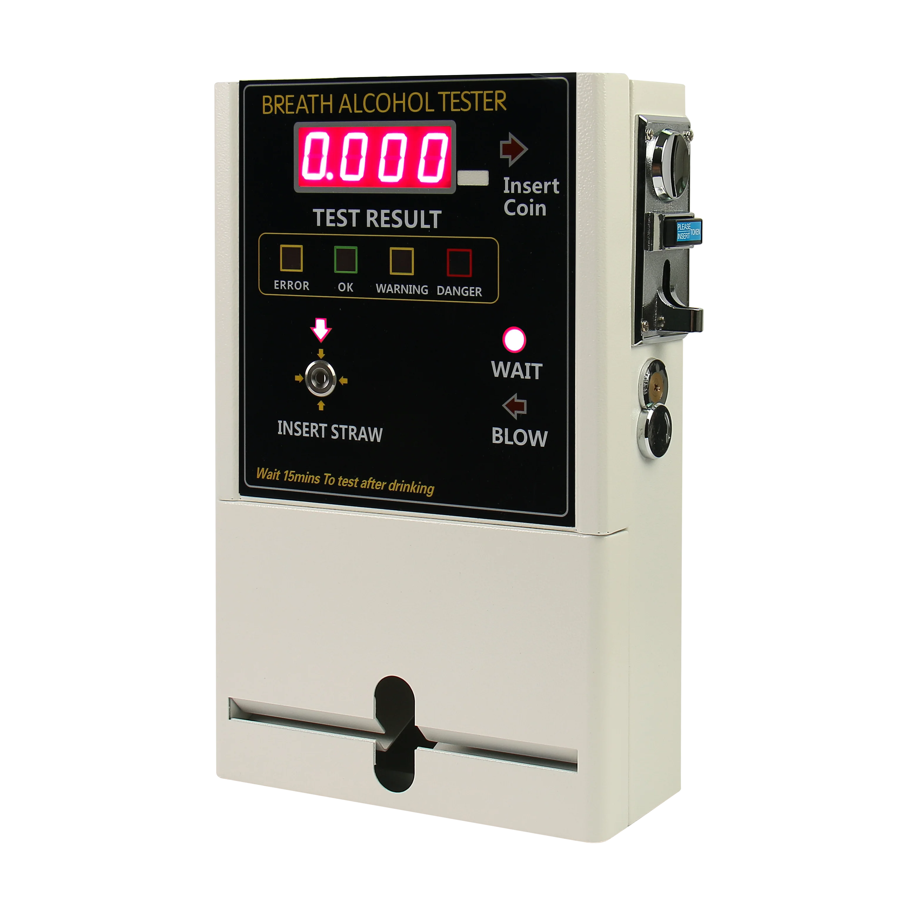 Drunk Driving Alcoholimetro Coin Operated Alcohol Tester Alcohol Breathalyzer Alcohol Meter