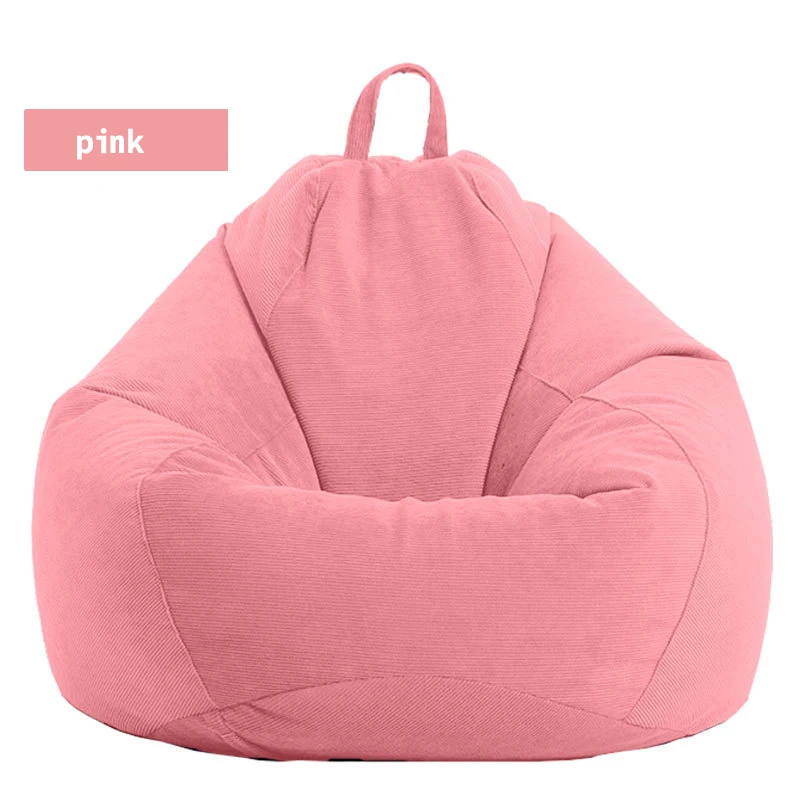 Living Room Large Beanbag Cordoury Fabric Comfortable Sitting Bean Bag Sofa Chair