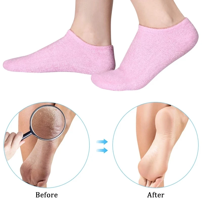 Hot Sale Moisturizing Spa Gel Socks Pedicure Soften Repairing anti Crack spa socks