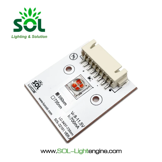 Stability Yellow 590nm 90 Degrees 400W/(m*K) Microscope Module LED Light