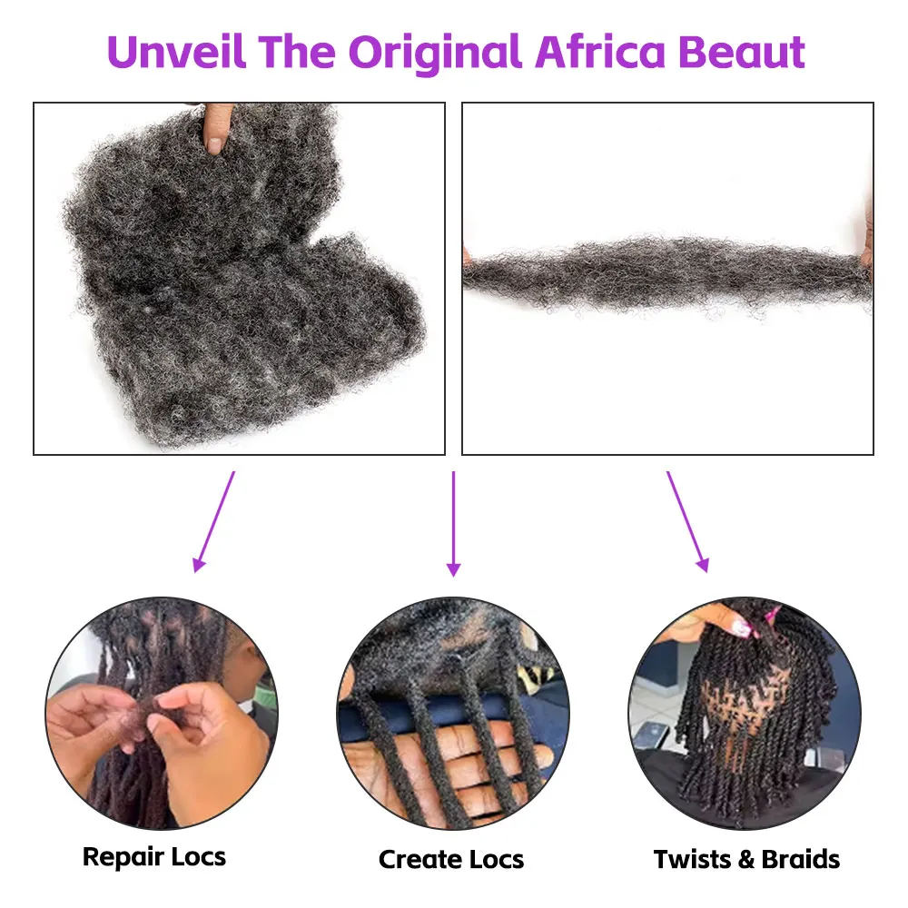 BLT fast shipping wholesale best afro kinky curly bulk human hair salt pepper afro bulk hair crochet for braiding hair ombre