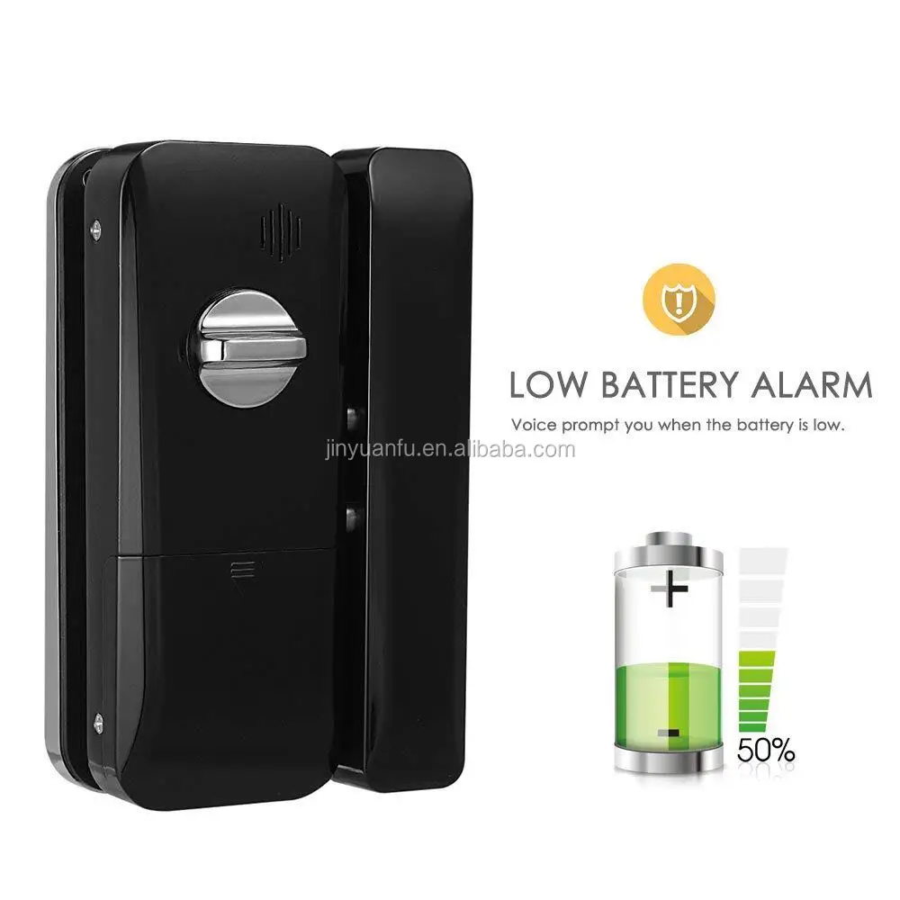 
Digital fingerprint biometric glass to glass door lock 