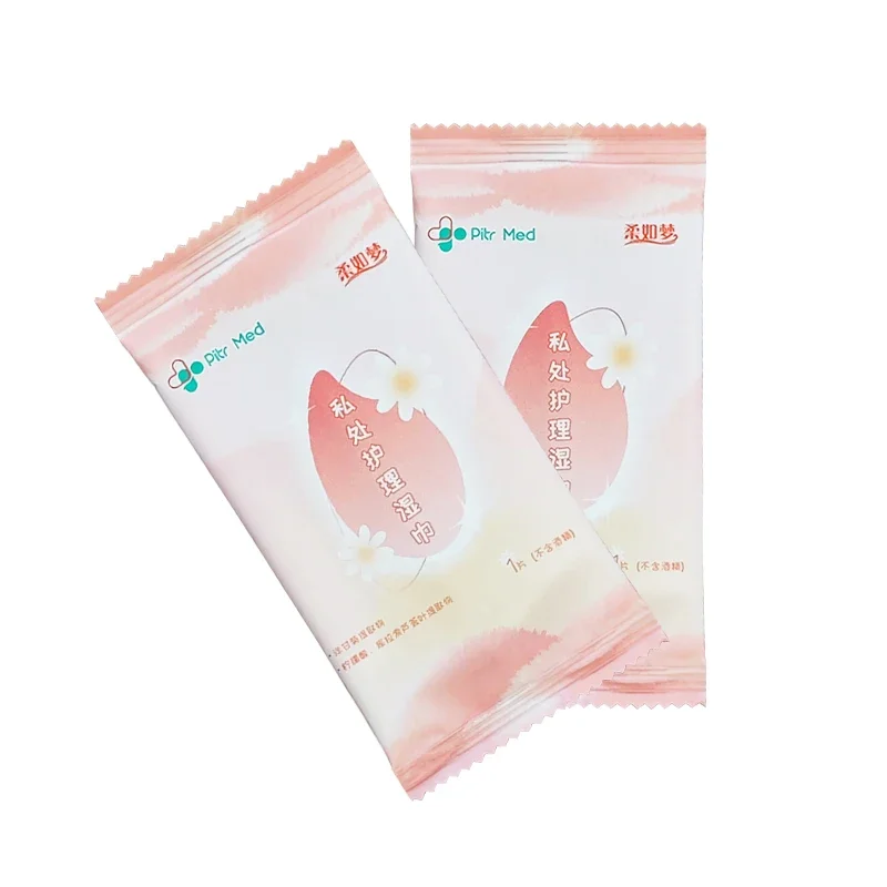 Factory Price Fruit Flavor Feminine Wipes Individually Wrapped Feminine Wipes Feminine Hygiene Wipes for Ph Balance