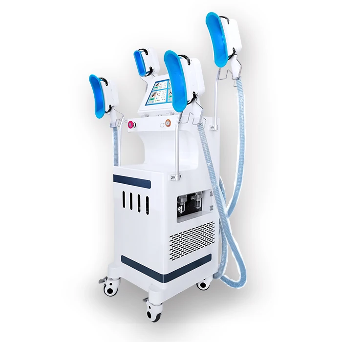  Cryo двойная ручка для подбородка СВЕТОДИОДНЫЙ Прибор красоты замораживание жира потеря веса машина похудения