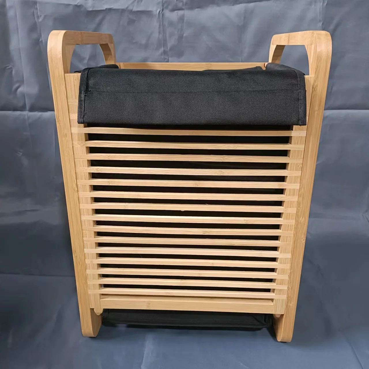 Modern Bamboo Laundry Basket With Black Bag Bamboo Laundry Basket For Dryer