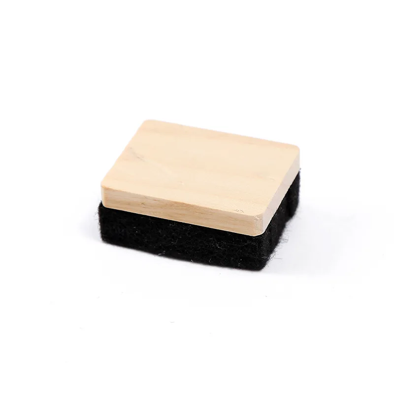 New Simple Small Wooden Blackboard Eraser Felt Whiteboard Eraser