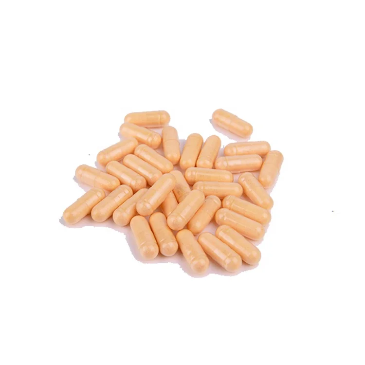 Size 2 orange Transparent Empty Hard Gelatin Capsules