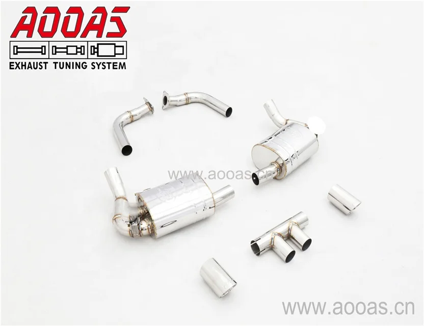 Tuning Exhaust Stainless Steel Valve Exhaust Systems For Cayman Boxster 987.2