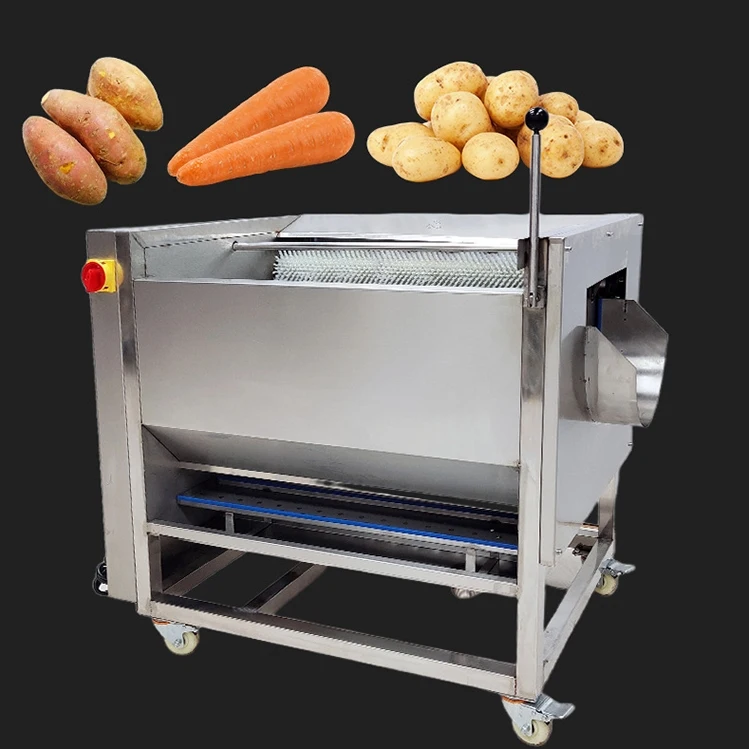 Brush Roller 1200kg per Hour Commercial Ginger Sweet Potato Peeling and Cleaning Machine