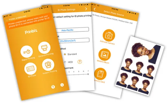 Wifi Printing Photo Mini Pocket Printer Wireless Portable Photo Printer Thermal Printer