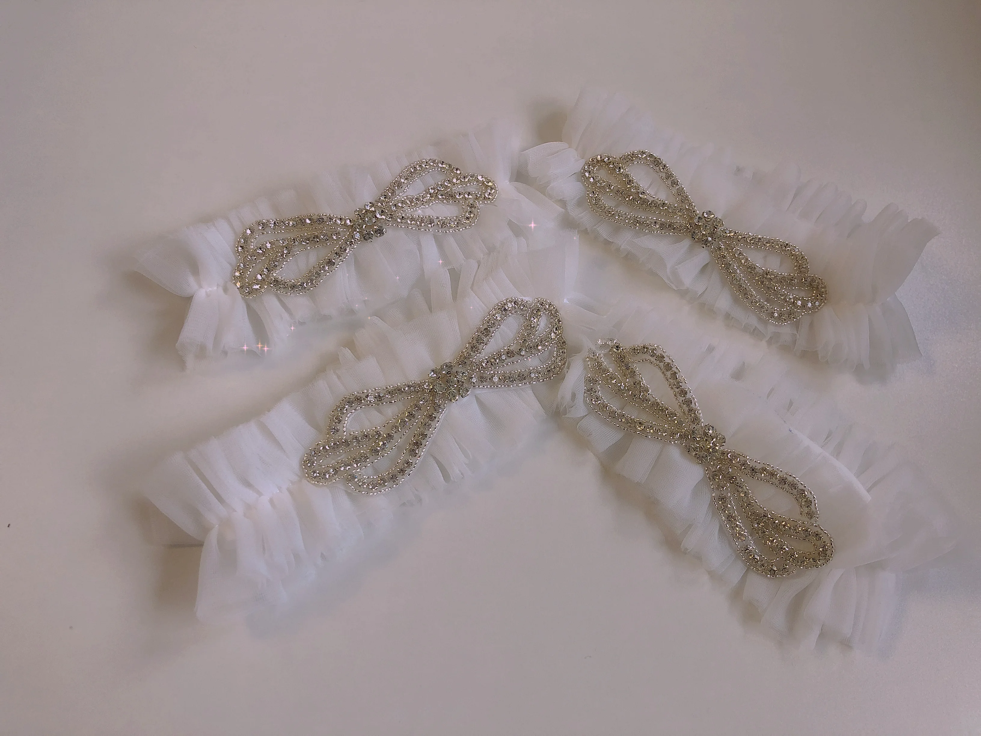 Lace Crystal Thigh Leg Garter Ring for bride wedding