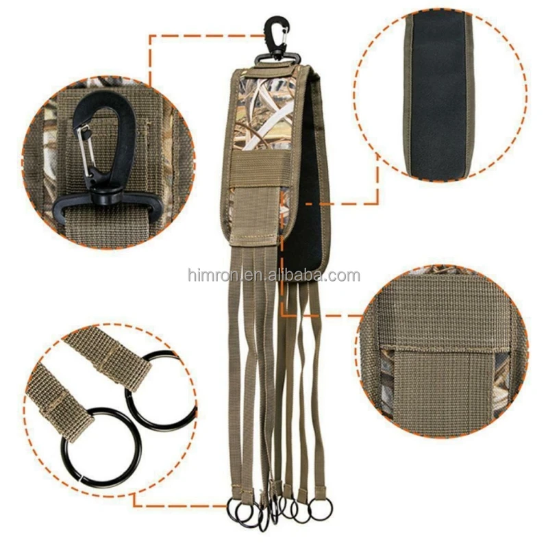 Wholesale Outdoor Game Strap Hanger Adjustable 8 Loop Camouflage Hunting Duck Strap Hanger Carrier Belt