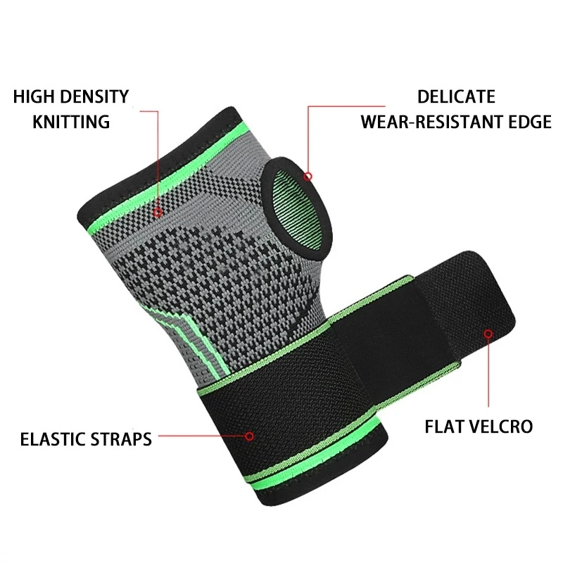 3D Weaving Pressurized High Elastic Bandage Fitness Yoga Wrist Palm Support Gym Palm Pad Protector