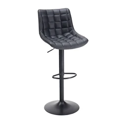 Factory Direct Price Adjustable Height Swivel Stool Chair Gambling Chair Casino Bar Chair PU Leather for Bar and Hotel Reception