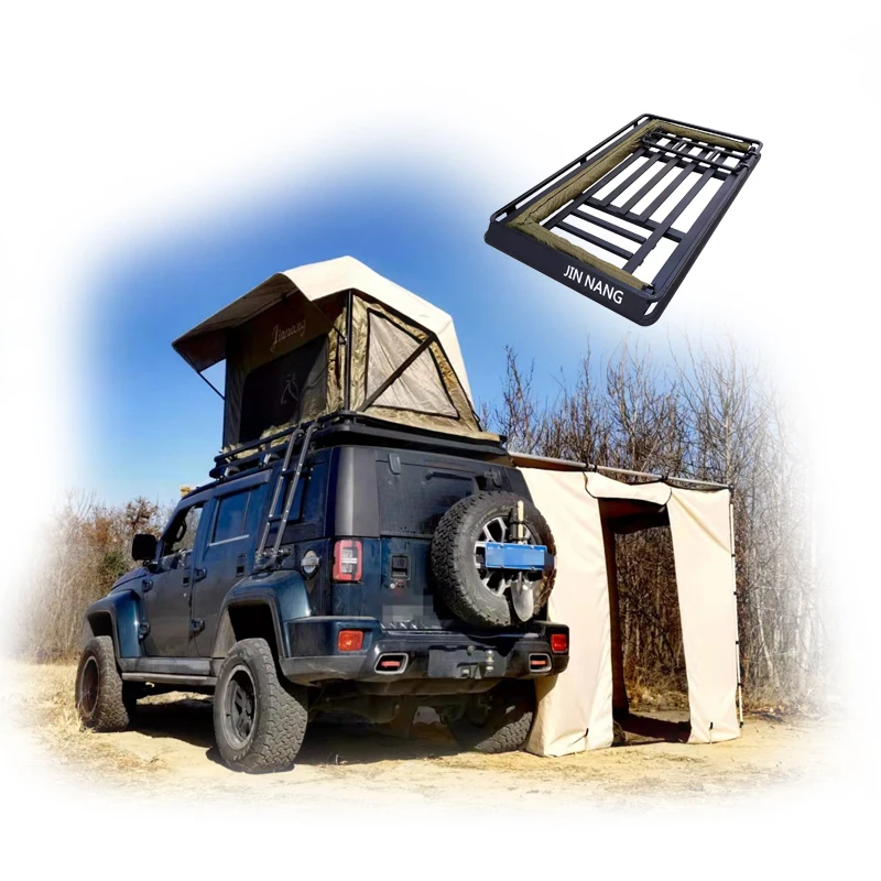 Popular aluminum alloy roof tent roof luggage rack Hot sale outdoor suv car camping roof top tent