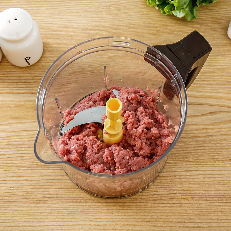 plastic multifunctional manual drainer masher stainless steel food meat vegetable rotating grinder chopper cutter for kitchen
